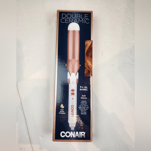 Conair Double Ceramic 1.5 Inch Curling Iron Auto Off Dual Voltage Travel New - Picture 3 of 7